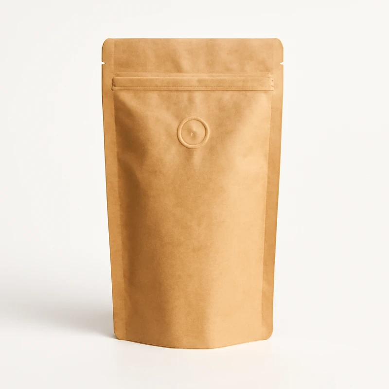 Kraft Paper Coffee Bag with Valve